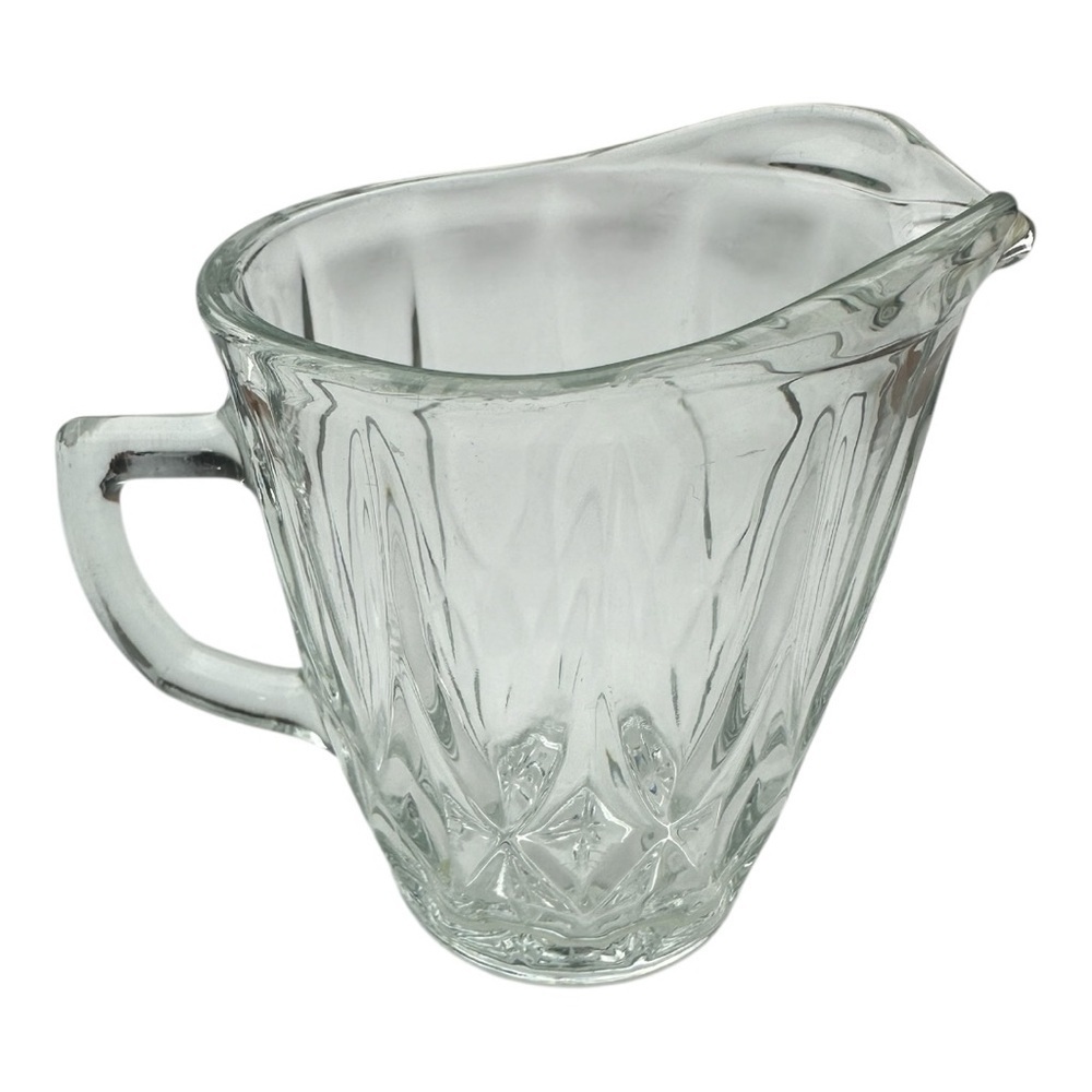 Vintage Glass Creamer 4”